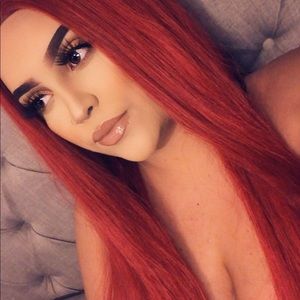 Red Lace front wig